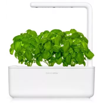Click & Grow The Smart Garden 3 vidinis žolelių sodas su LED auginimo šviesa, baltas