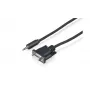 Sony CAB-RSJA1 RS-232C serijinio valdymo laidas - DB9 moteriška į 3,5 mm mini lizdą vyriška, 2,5 m, juoda