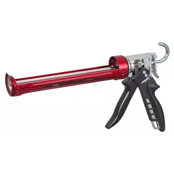Tajima Convoy Super rankinis glaistymo pistoletas 310 ml kasetėms, tvirto plieno, be varvėjimo, 360° besisukantis cilindras, juoda/geltona