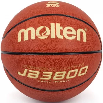 Molten B5C3800-L 5 dydžio FIBA patvirtintas krepšinio kamuolys patalpoms - ruda/oranžinė