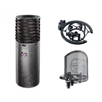 Aston Spirit kondensatorinis mikrofonas su amortizatoriumi ir pop filtru
