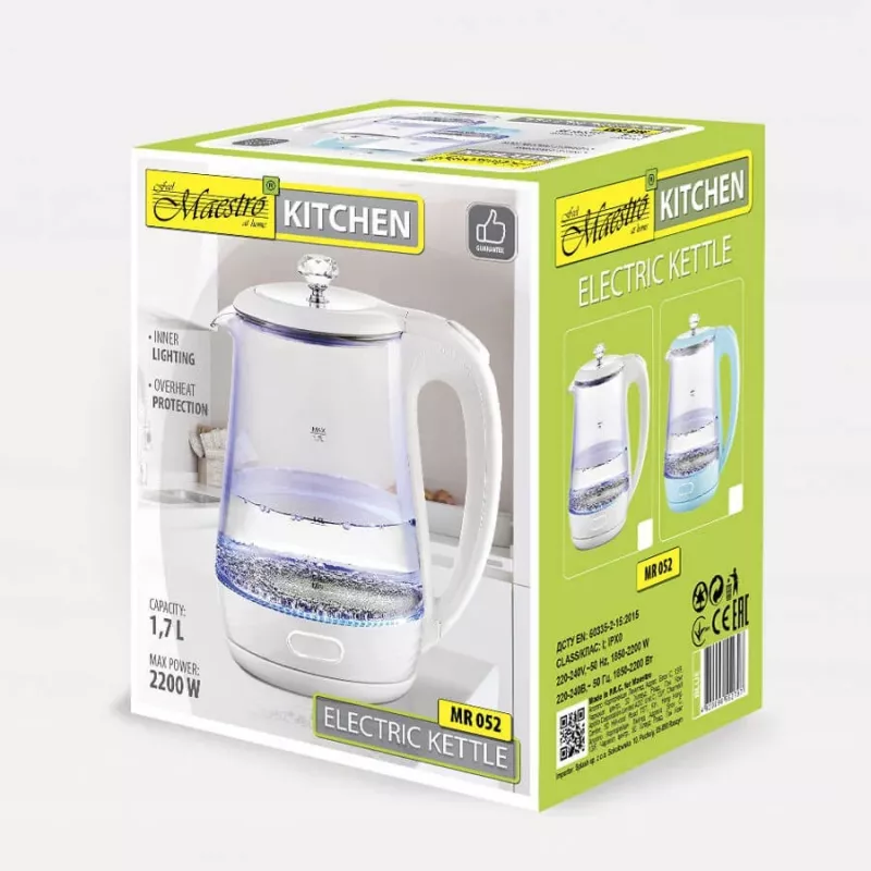 MEO elektrinis virdulys 1,7L 2220W MR-052-BLUE MAESTRO mėlynas