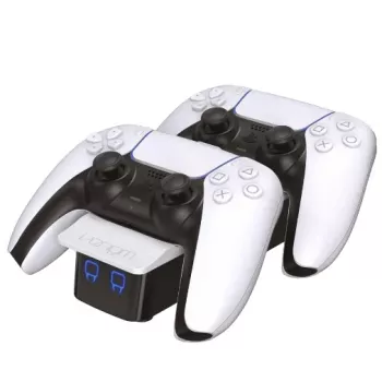 Venom Twin Dockavimo stotelė - Įkrovimo stovas - 3 išvesties prievadai (2 x Dock Connector, USB)