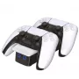 Venom Twin Dockavimo stotelė - Įkrovimo stovas - 3 išvesties prievadai (2 x Dock Connector, USB)