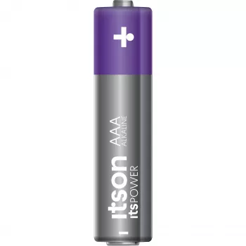 ITSON LR03IPO/8CB šarminės AAA baterijos, 8 vnt. pakuotė, 1,5 V, ilgas galiojimo laikas