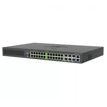 Cambium Networks cnMatrix EX3030RM-P 24 prievadų Gigabit PoE+ valdomas komutatorius su 4x 10G SFP+ uplinkais