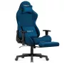 Huzaro Force 5.7 Blue ergonomiška žaidimų kėdė - PU oda, reguliuojami porankiai, atlošo atlenkimas, juosmens ir kaklo pagalvėlės
