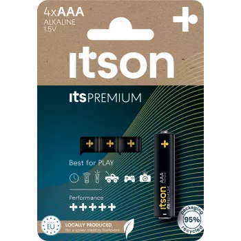 ITSON LR03IPR/4CP AAA šarminės baterijos 1,5 V, 4 vnt.