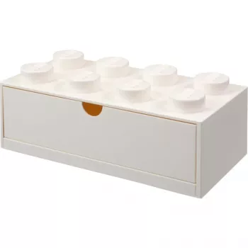 LEGO Brick 8 stalčius baltas su 8 smeigėmis