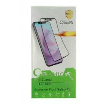 iLike Apple iPhone 12/12 Pro kietas keraminis grūdinto stiklo ekrano apsauginis stikliukas, juodas