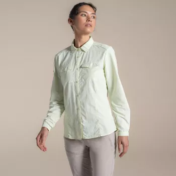 Craghoppers NosiLife Adventure LS Shirt III moteriški kelioniniai marškiniai - Pear Drop, S dydis