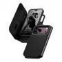 CARE by PanzerGlass Tango Flip dėklas, skirtas Apple iPhone 17 Pro Max – suderinamas su MagSafe – veganiška oda – juoda