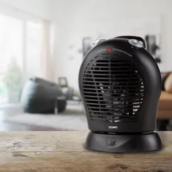DOMO DO7324F nešiojamas ventiliatorinis šildytuvas 2000 W baltas pilkas