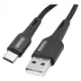 Somostel USB-A į USB-C Quick Charge 3.0 laidas 1m juodas