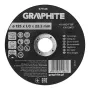 GRAPHITE 125 x 1,0 x 22,2 mm korundo pjovimo diskas metalui ir nerūdijančiam plienui, 41 A60-T-BF, 110 vnt. dėžutėje