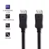 Qoltec DisplayPort 1.1 laidas, vyras į vyrą, 4K, 2m, juodas
