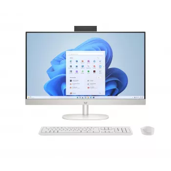 HP All-in-One 27 - Intel Core Ultra 7 155U - 27 inch FHD IPS - 16GB RAM - 512GB SSD - Windows 11 Home - baltas