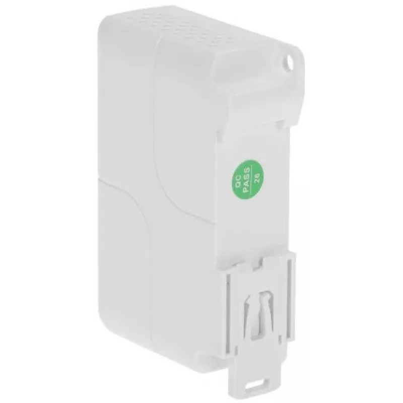 DELTA SPT-POE/3-POE-DIN-E 4 prievadų DIN bėgio PoE jungiklis/išplėtimo įrenginys, 3x PoE išėjimai 30W, 10/100 Mbps, nevaldomas, -40 iki 75°C