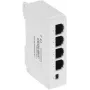 DELTA SPT-POE/3-POE-DIN-E 4 prievadų DIN bėgio PoE jungiklis/išplėtimo įrenginys, 3x PoE išėjimai 30W, 10/100 Mbps, nevaldomas, -40 iki 75°C