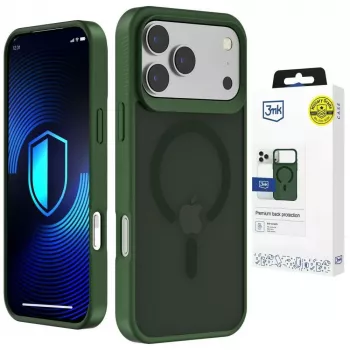 3MK Smoke MagCase, skirtas Apple iPhone 17 Pro – žalia
