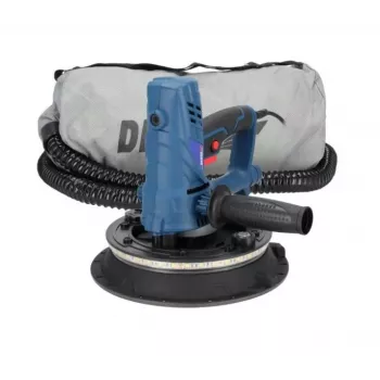 DEDRA DED7770 Gipso kartono šlifuoklis 850W 225mm su LED apšvietimu ir dulkių ištraukimu