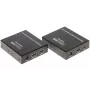 HDMI + USB KVM prailgintuvas per IP, 4K@30Hz, 120m, PoE, IR, metalinis