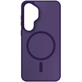 3MK Smoke MagCase, skirta Samsung Galaxy S26 - purpurinis peršviečiamas MagSafe dėklas