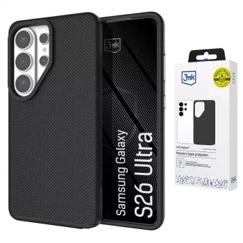 3MK Fortis MagCase, skirtas Samsung Galaxy S26 Ultra - juoda