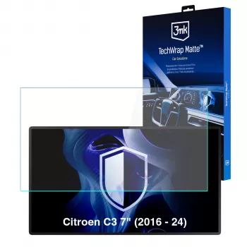 3MK PROTECTION Citroen C3 (2016-2024) TechWrap Matinė centrinio ekrano apsauginė plėvelė