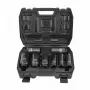 AWTOOLS AW38790BL 90 dalių chromvanadžio lizdų rinkinys su 1/4 colio, 3/8 colio, 1/2 colio reketais, prailginimais, antgaliais ir formuotu dėklu