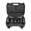 AWTOOLS AW38790BL 90 dalių chromvanadžio lizdų rinkinys su 1/4 colio, 3/8 colio, 1/2 colio reketais, prailginimais, antgaliais ir formuotu dėklu