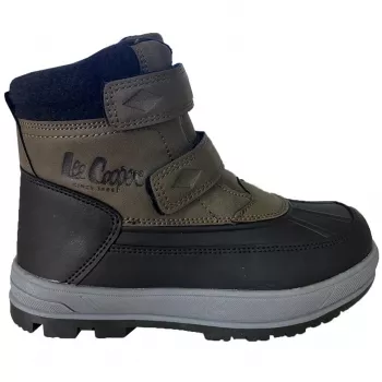 Lee Cooper vaikiški unisex chaki spalvos „Velcro“ sportbačiai LCJ-23-01-2058K, dydis EU 29