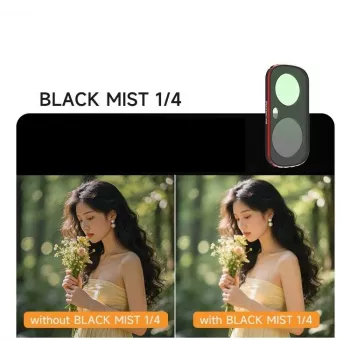 Sunnylife LU-FI232-D Magnetic Black Mist 1/4 filtras, skirtas Insta360 Luna Ultra