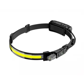 AWTOOLS AW BRIGHTBAR LED priekinė lempa su juodos linijos judesio jutikliu - 500 liumenų COB+XPE, įkraunama per USB-C, IPX4