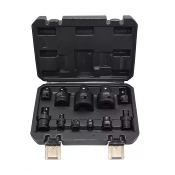 AWTOOLS smūginių adapterių ir universaliųjų jungčių rinkinys CrMo 11 vnt. BLACK LINE