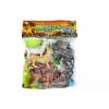 LEAN TOYS Laukinės faunos figūrėlių rinkinys (6 vnt.): dramblys, liūtas, raganosis, tigras, zebras, žirafa