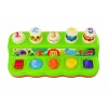 LEAN TOYS Pop Up Animals edukacinis veiklos skydelis su garsais, tinkamas kūdikiams nuo 12 mėn.