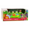 LEAN TOYS Pop Up Animals edukacinis veiklos skydelis su garsais, tinkamas kūdikiams nuo 12 mėn.