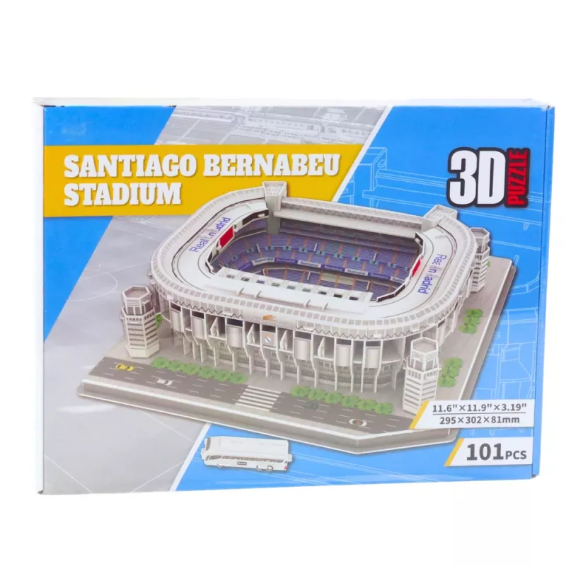 LEAN TOYS 3D dėlionė Santiago Bernabeu futbolo stadionas Real Madrid 101 vnt.