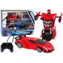 LEAN TOYS Automobilis Robotas 2-in-1 nuotolinio valdymo R/C transporto priemonė raudona