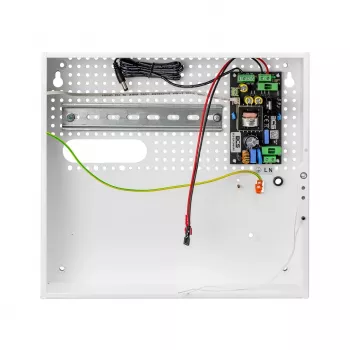 BCS ZA1206/UPS/F/KD 72W 12V DC 6A UPS maitinimo šaltinis su akumuliatoriaus įkrovikliu apsaugos sistemoms, metalinis korpusas, montavimas ant sienos