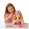 LEAN TOYS Beauty Fashion stiliaus galva lėlė su aksesuarais, šviesiais plaukais, 25 cm, vaikams nuo 3 m.