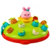 LEAN TOYS Arkadinis žaidimas Mušk morkas plaktuku Šokinėjantis triušis