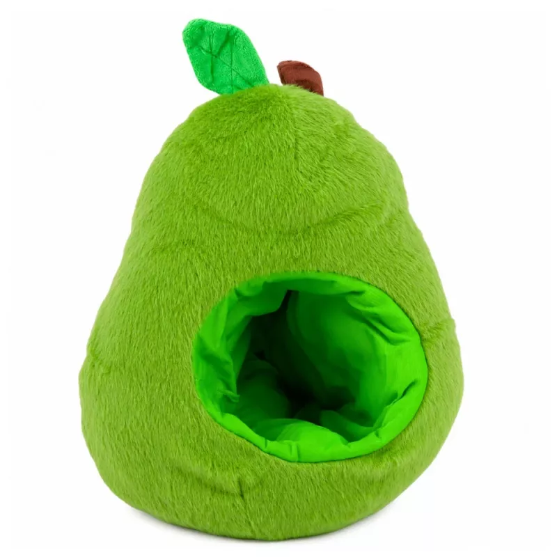 LEAN TOYS Žalias avokadas su kapybara 2 viename apverčiamas pliušinis žaislas 35 cm