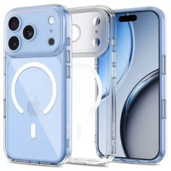 Tech-Protect Magpeak MagSafe skaidrus dėklas, skirtas iPhone 17 Pro / 18 Pro