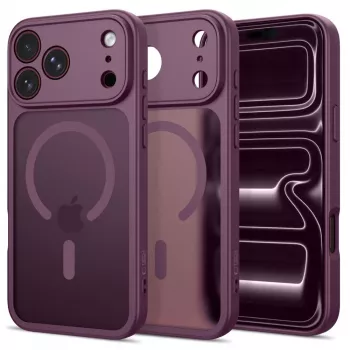 Tech-Protect Basicmag Magsafe iPhone 17 Pro Max / 18 Pro Max matinė tamsiai vyšninė