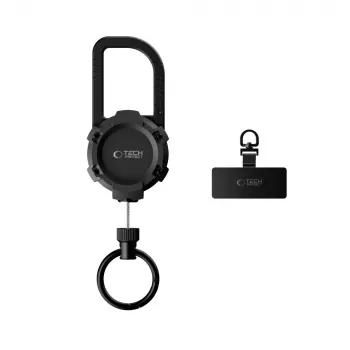 TECH-PROTECT ATH03 Urbanloop apsauginis laikiklis nuo vagystės, skirtas AirTag, juodos spalvos
