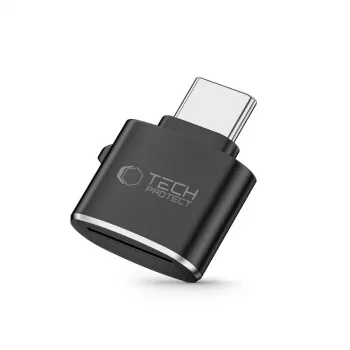 Spigen Tech-Protect Ultraboost USB-C MicroSD/TF kortelių skaitytuvas - kosminė pilka