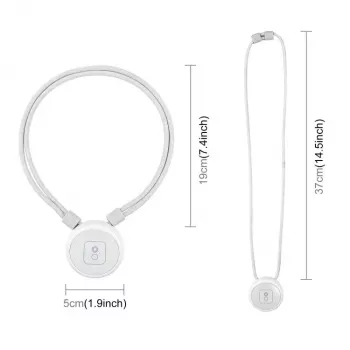 PULUZ PU1205W magnetinis kaklo laikiklis su pakabu Insta360 GO Ultra, baltas