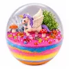 LEAN TOYS Crystal Growing eksperimentų rinkinys Vienaragio terariumas su LED apšvietimu